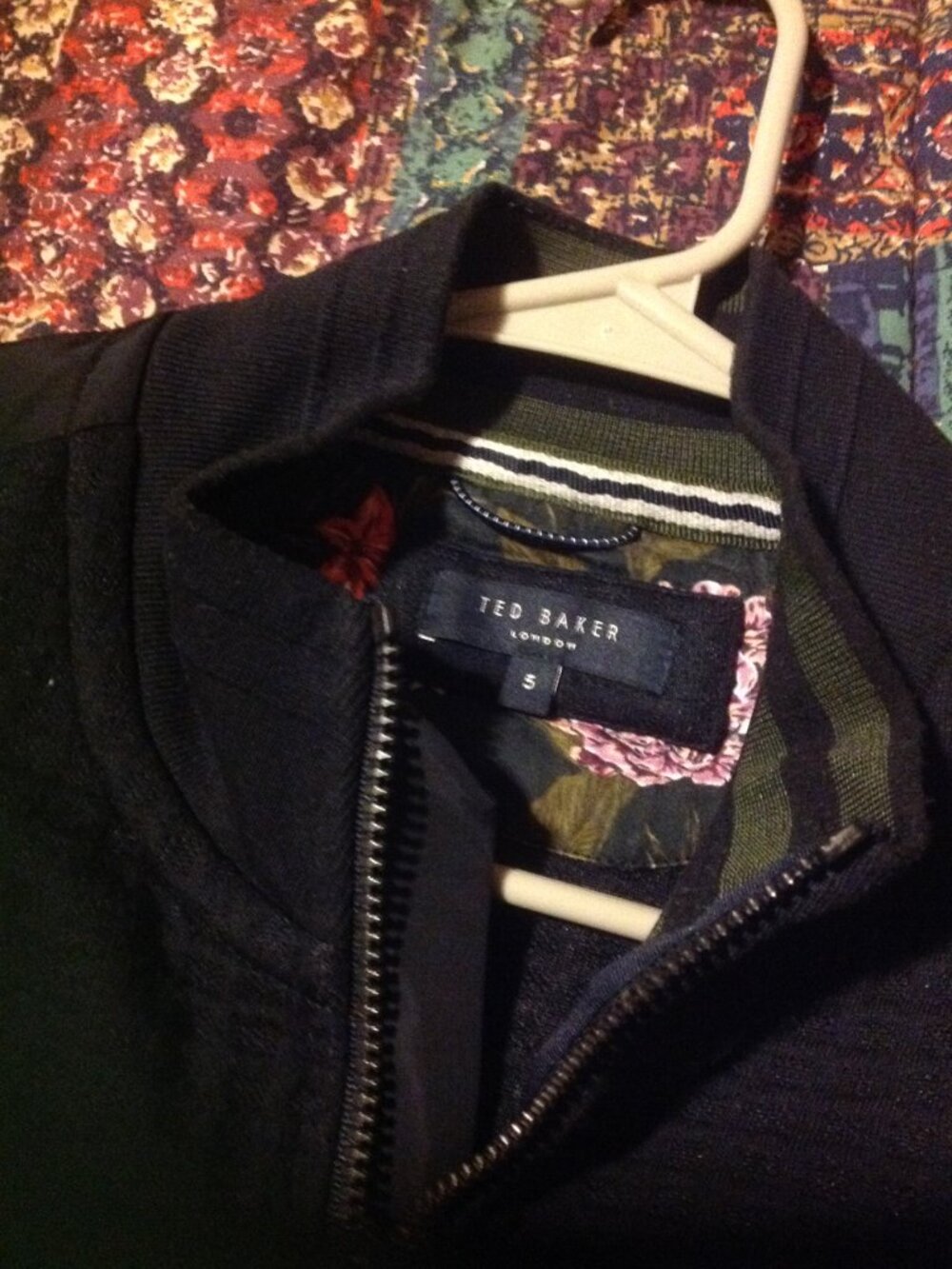 Ted Baker Men's X-Large (5) Dark Navy Lightweight Bomber Jacket - Never Worn